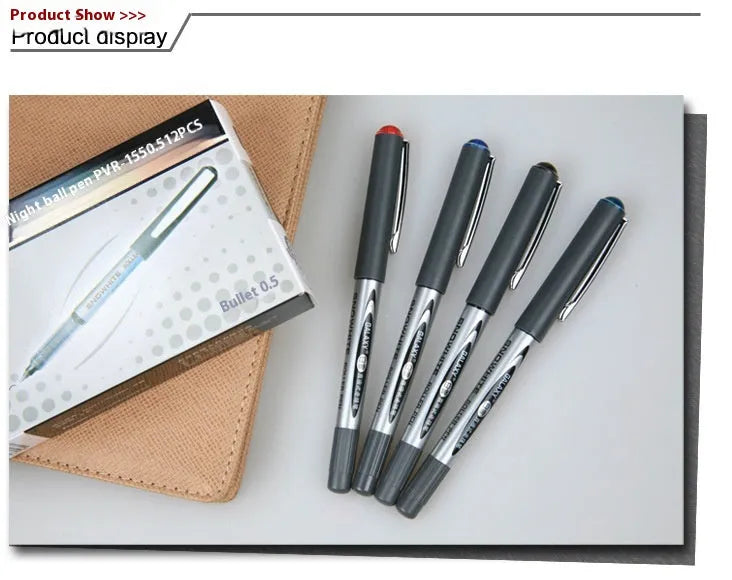 Simple Series 0.5mm water-based quick-drying signature pen with plastic shell in four ink colours
