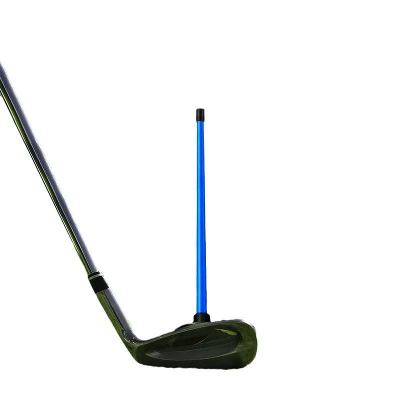 Red aluminium alloy golf swing trainer with magnetic direction alignment system