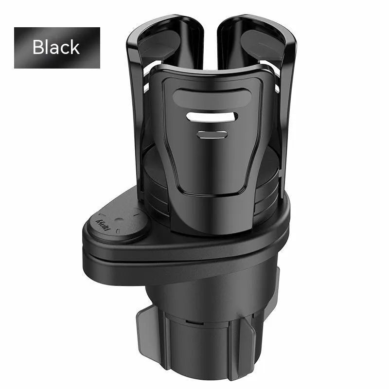 Carbon fibre matte black car cup holder modification kit for vehicle centre console replacement