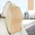 Memory foam car headrest pillow and lumbar support pillow set in seven colour options