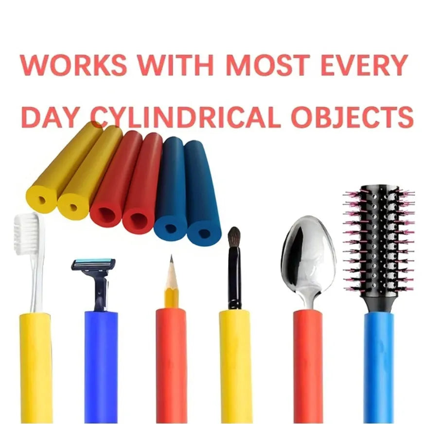 Set of black rubber grip hoses for organising utensils and tools, showing 10mm and 18mm sizes.