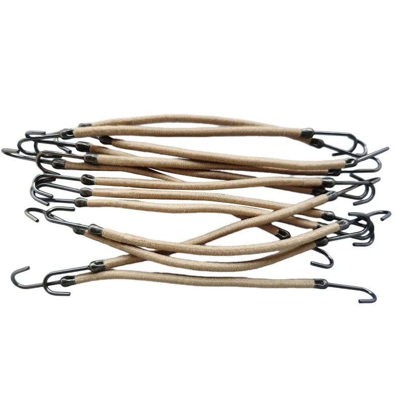 Double hook hair tool for wig attachment in black, dark brown, and light brown colours.
