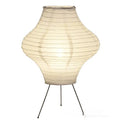 Japanese style Xuan paper table lamp with tricolour lighting, 32cm wide.