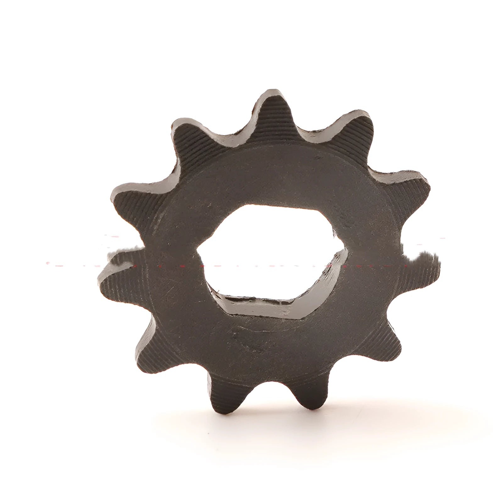 Motorcycle 11-tooth cast iron gear for 25hT8F chain systems with non-circular design
