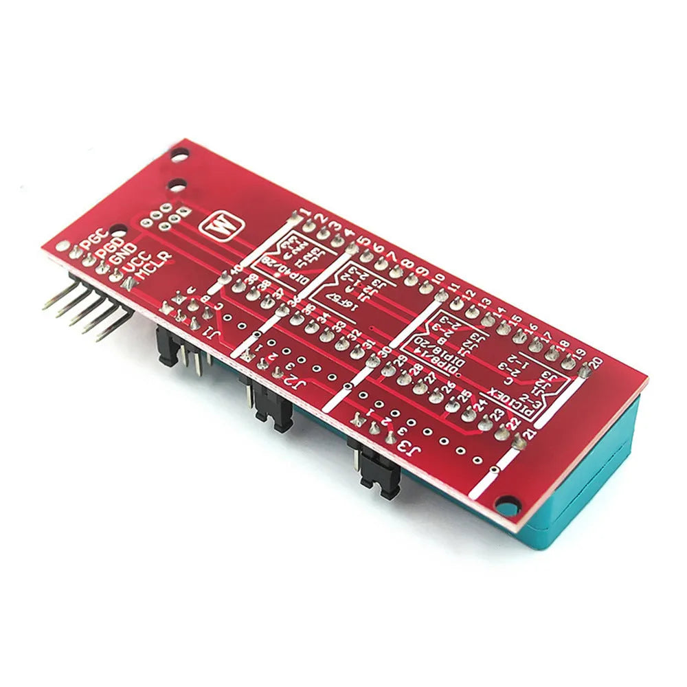 Offline simulation programmer burner unit for KIT3 and ICD2 sockets on a workbench