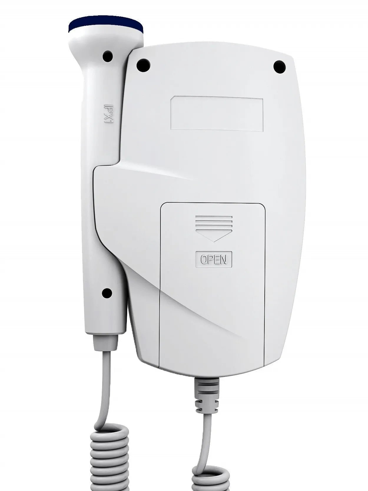 Digital waveform dual display fetal doppler heart rate monitor with TFT screen and probe