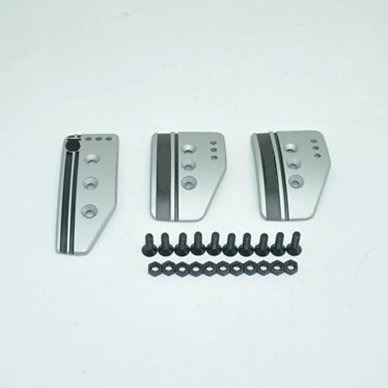 SPC branded aluminium alloy manual transmission car pedal set in grey or black