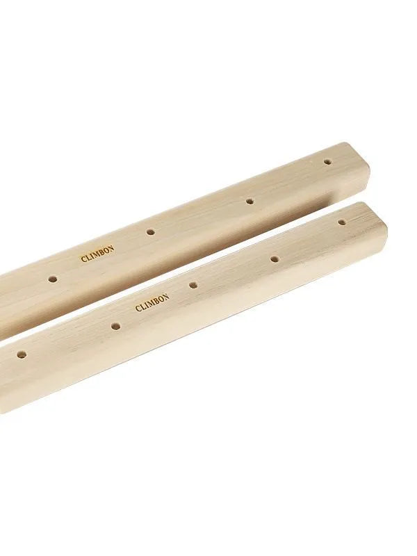 Three wooden fingerboards for grip strength training in different lengths