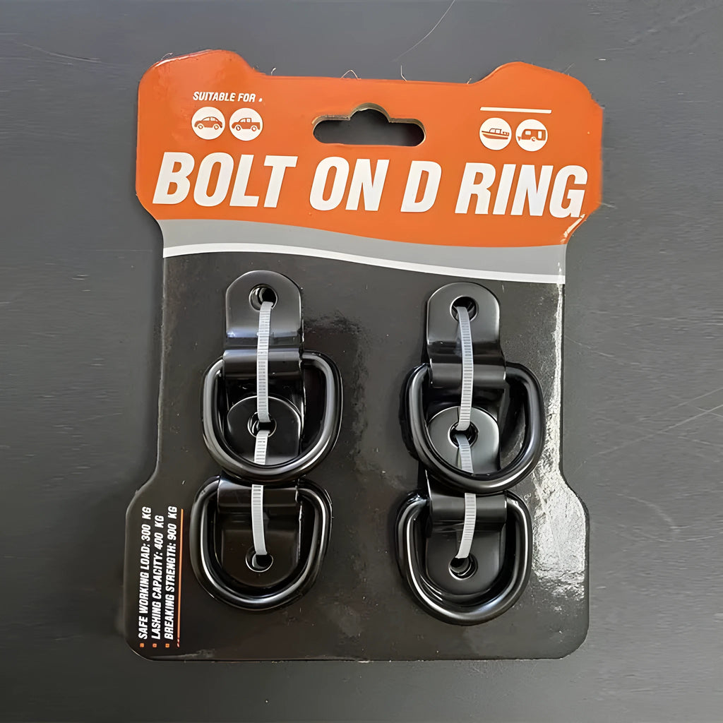 Galvanised black carbon steel floor hook with pull ring for truck cargo tie-down