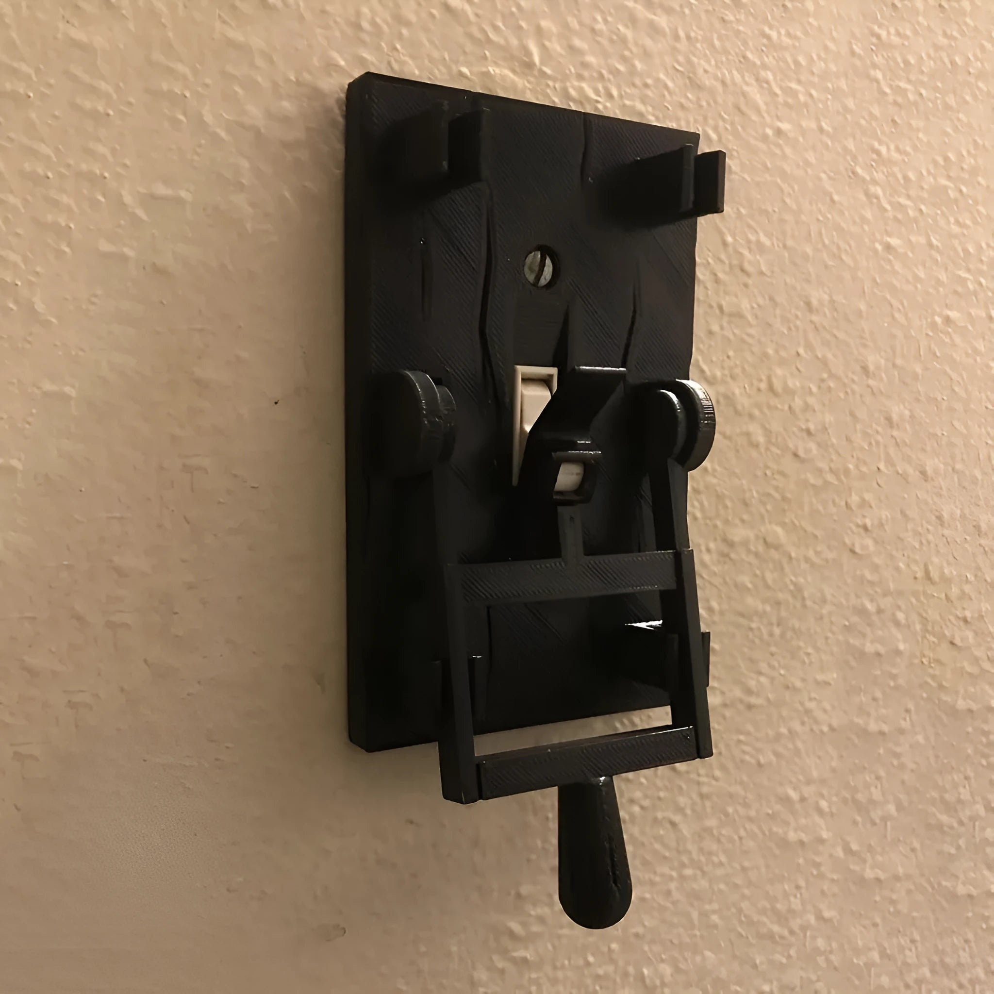 Creative retro-style decorative light switch wall plate cover in PLA material.