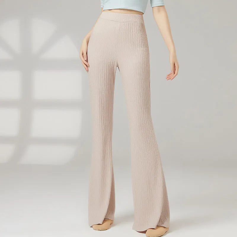 Women's classical dance practice pants in polyester fabric for body training available in multiple colours