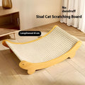 Sisal cat scratch board with natural blanket surface in small and large size options