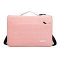 Oxford cloth laptop bag in solid colour with visible sewing thread detail, fits 11-16 inch laptops