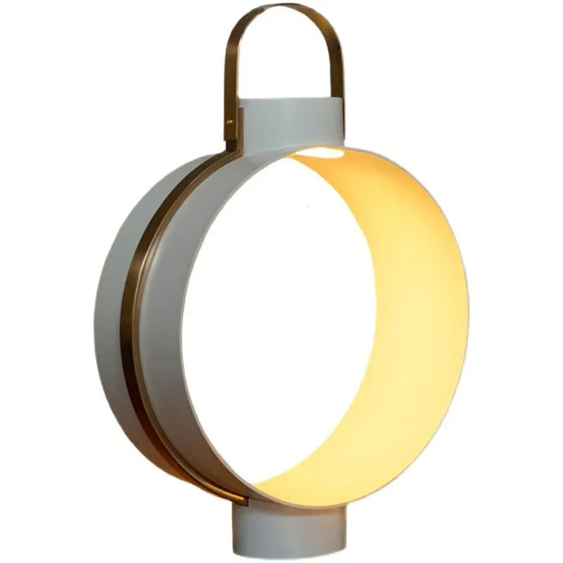 Modern minimalist Nordic table lamp metal holder 30x45cm white colour living room study