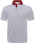 Men's 3D printed mesh short sleeve shirt in Japanese retro style with zipper decorations and graphic patterns