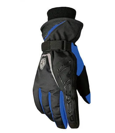 Scoyco Sai Feather MC21 waterproof cold-proof motorcycle gloves in red on display