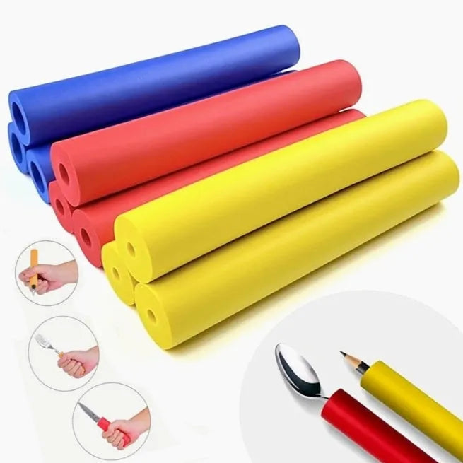Set of black rubber grip hoses for organising utensils and tools, showing 10mm and 18mm sizes.