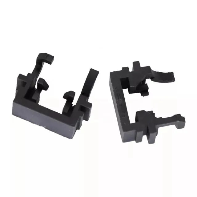 Black plastic LED headlight conversion holder bracket for Ford Focus Mondeo Fiesta vehicles