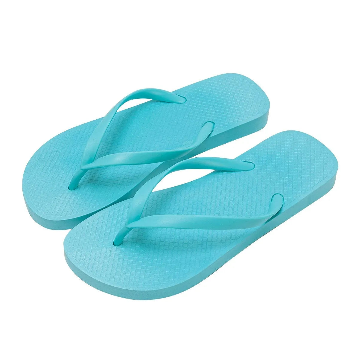 Seaside non-slip breathable flat slippers with hollow out design and injection moulded PVC sole in orange purple black white