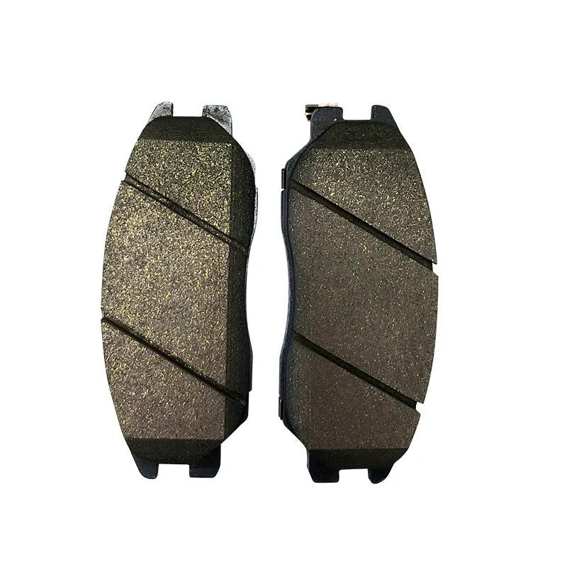 Aiteng Kyron Rester brake pad unit with metal backing plate, part numbers 4813009A10 and 4813008BA0