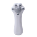 Blue cartoon-shaped cat toy with comb teeth and catnip compartment for dental care and massage grooming