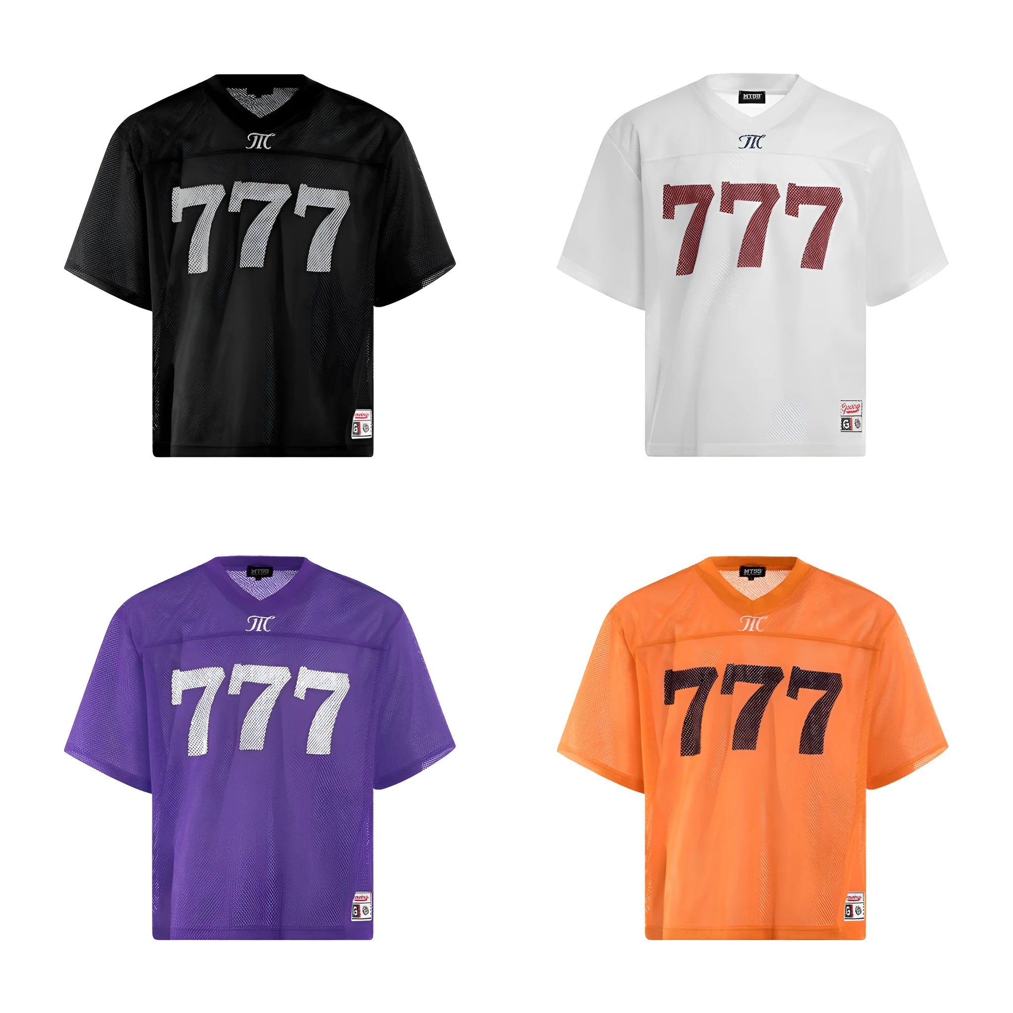 Man modelling a simple loose-fit retro street T-shirt in purple, showing the casual short-sleeve design.