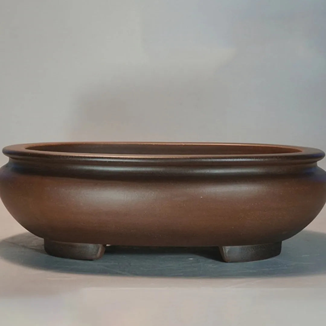 Handmade classical purple sand flowerpot measuring 58cm for indoor desktop plant decoration
