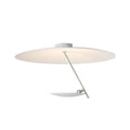 50cm iron ceiling lamp with LED warm light in all white or white gold finish