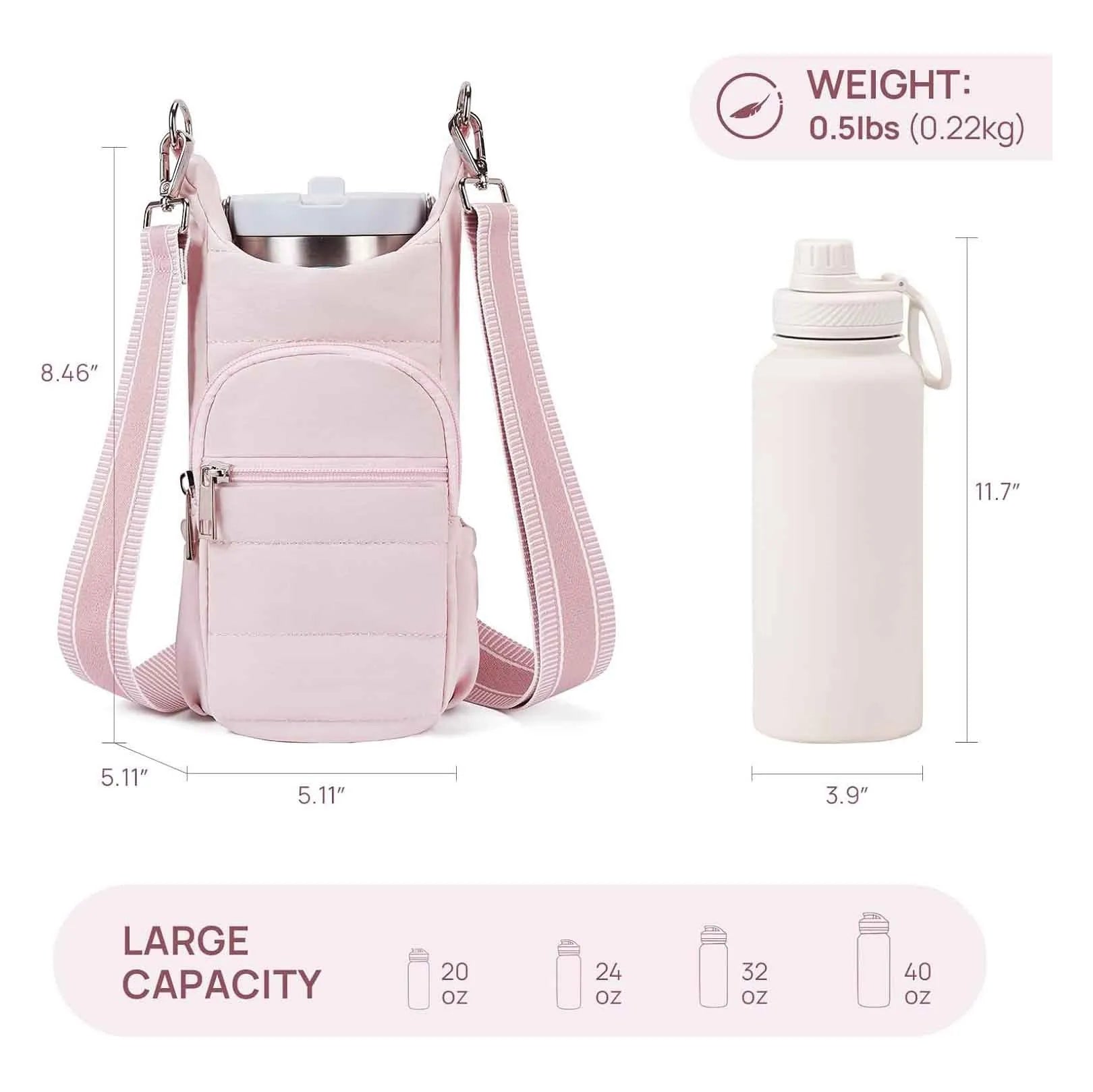 Cloth water bottle bag for bicycles in modern simplicity design