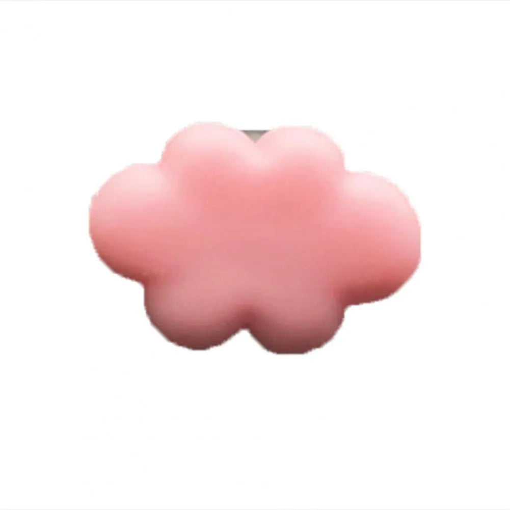 Resin car fragrance clip with cartoon cloud design in six colour options for vehicle air vents