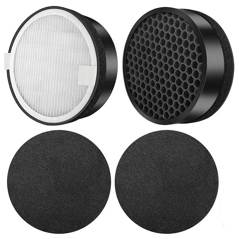 Levoit LV-H132 compatible replacement air purifier filter set with activated carbon screen and cotton pre-filter