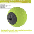 Massage ball with cold and hot compress function in caramel mocha colour