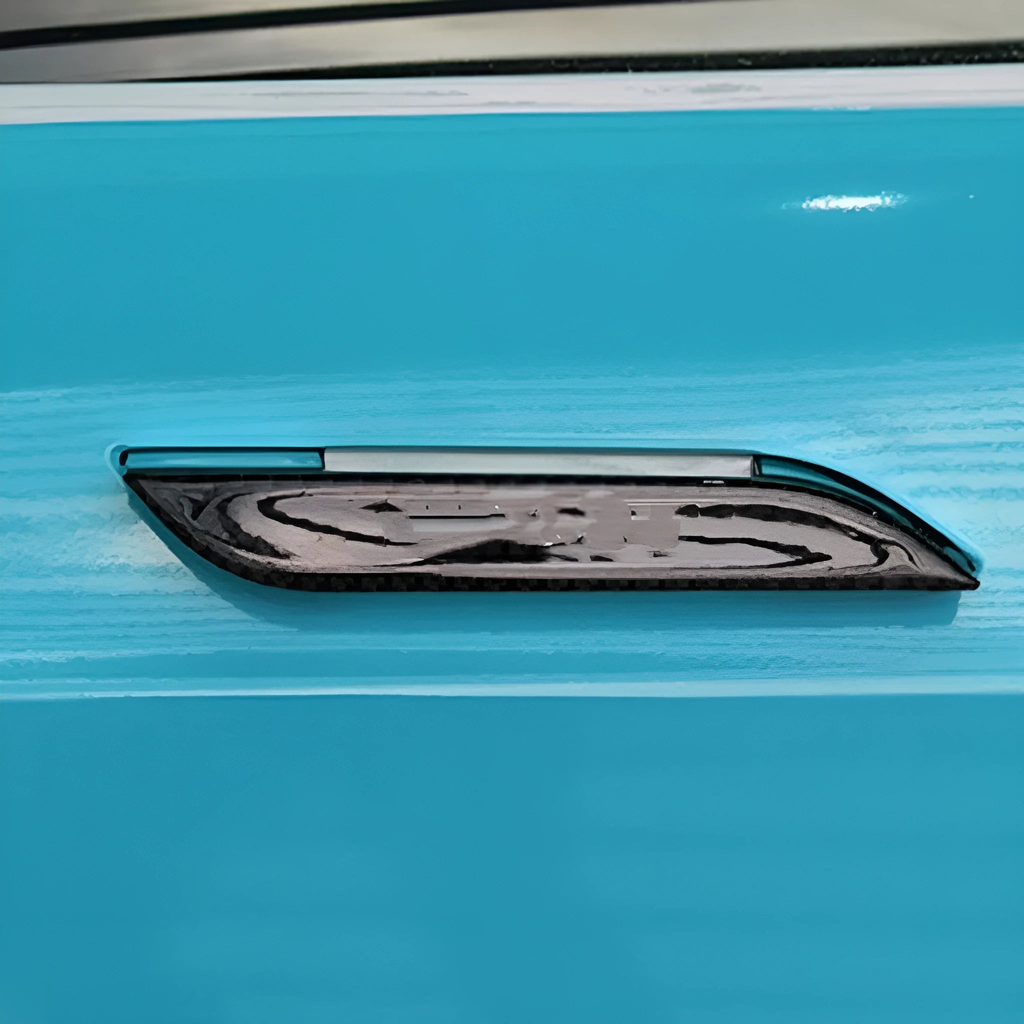 Carbon fibre pattern door handle protection stickers for Tesla Model S - set of four pre-cut adhesive patches