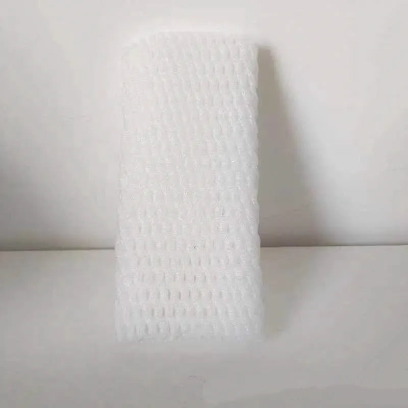 White foam shockproof protective net for fruits in various sizes from 6x5cm to 18x7cm