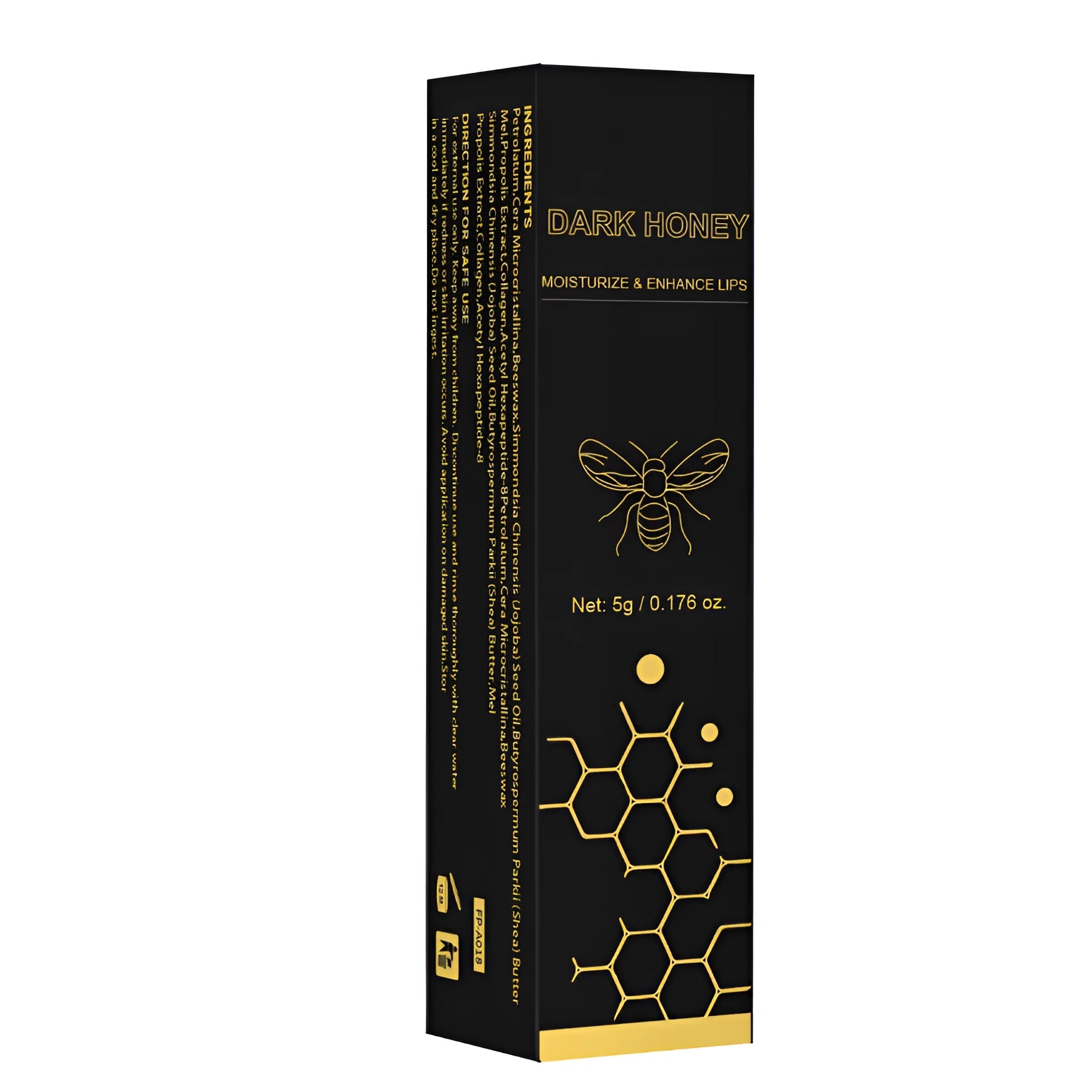 Dark honey lipstick 5g cosmetic product for men and women