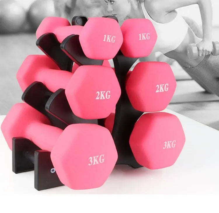 PVC dumbbell rack stand home storage holder for fitness weights
