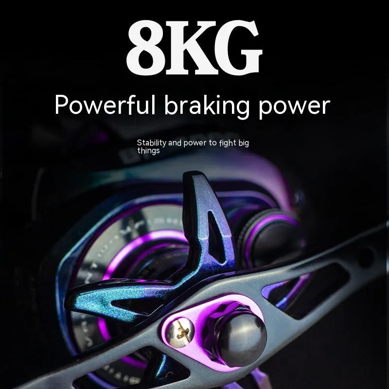 BM2000 water drop fishing reel with colourful finish and magnetic brake system