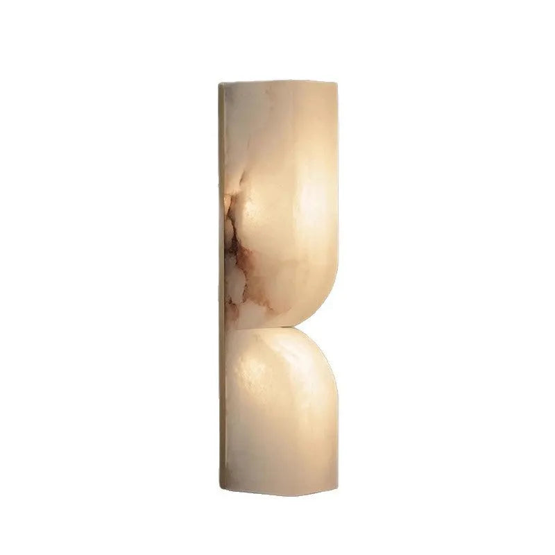 Modern Nordic-style copper wall lamp strip for bedside lighting.