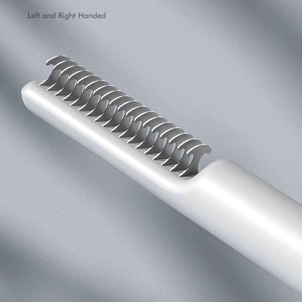 Stainless steel dematting comb for dogs with 18.8cm handle to remove knots and mats