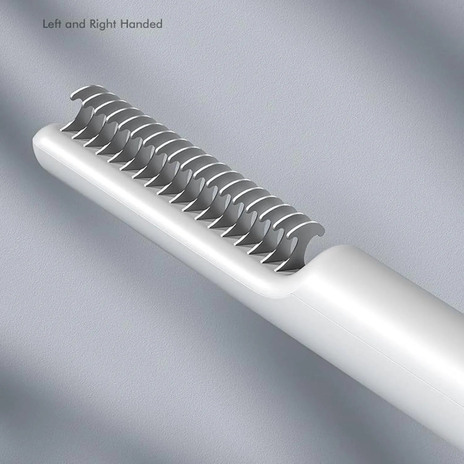 Stainless steel dematting comb for dogs with 18.8cm handle to remove knots and mats