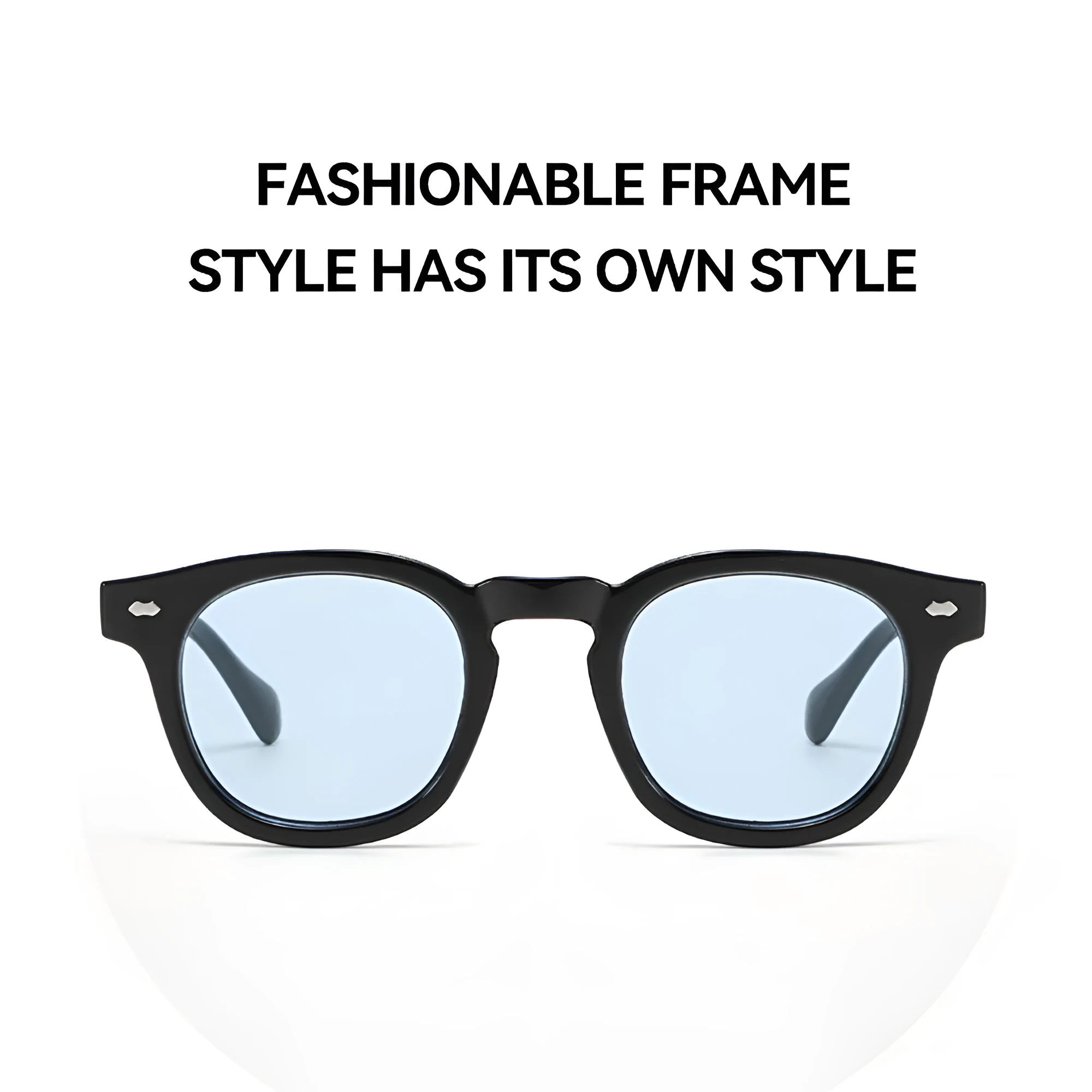 Round rim retro sunglasses in plastic frame with various colour lens options