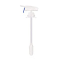 Handheld pumping water device with silicone straw for transferring milk and beverages between containers