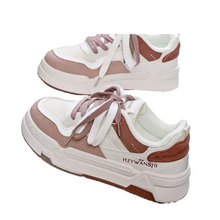 Children's board shoes with thick soles, cross shoulder straps, and round toe design in beige colour