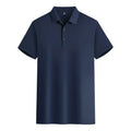 Mercerised cotton embroidered polo short sleeve T-shirt in a range of colours for summer