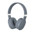 Foldable wireless Bluetooth sports headphones in black showing collapsed design.
