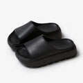 Women's fish mouth beach slippers with thick EVA soles in beige, black, khaki or rose red colours