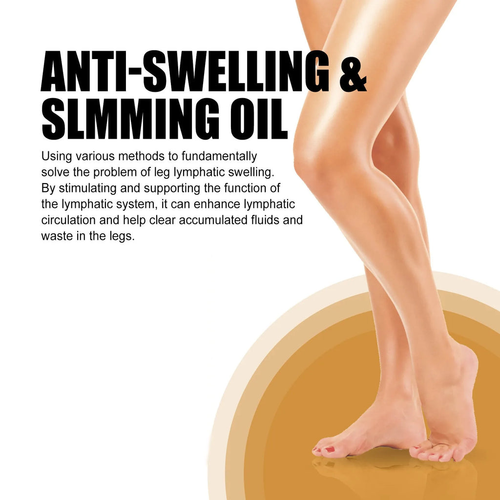 50ml bottle of moisturising body oil with botanical extracts for leg massage and skin care