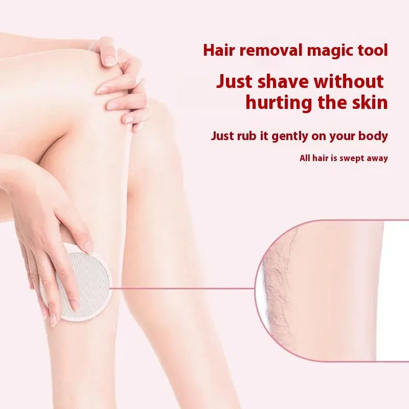 Nano glass epilator and foot grinder, a white plastic 2-in-1 personal grooming device.
