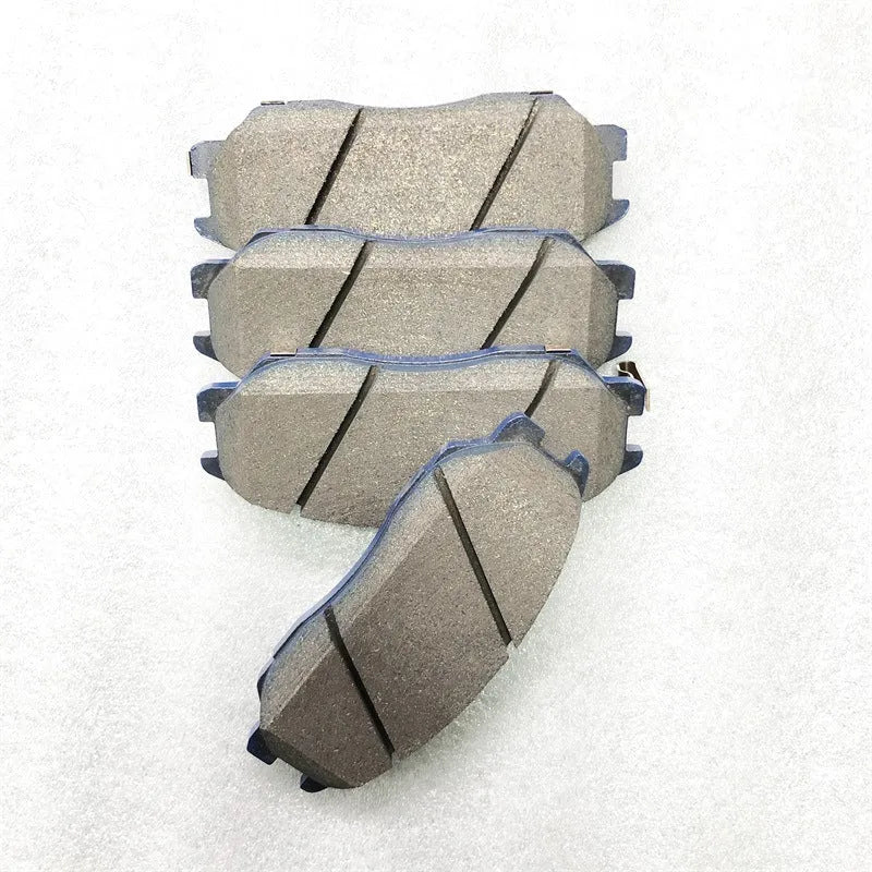 Aiteng Kyron Rester brake pad unit with metal backing plate, part numbers 4813009A10 and 4813008BA0
