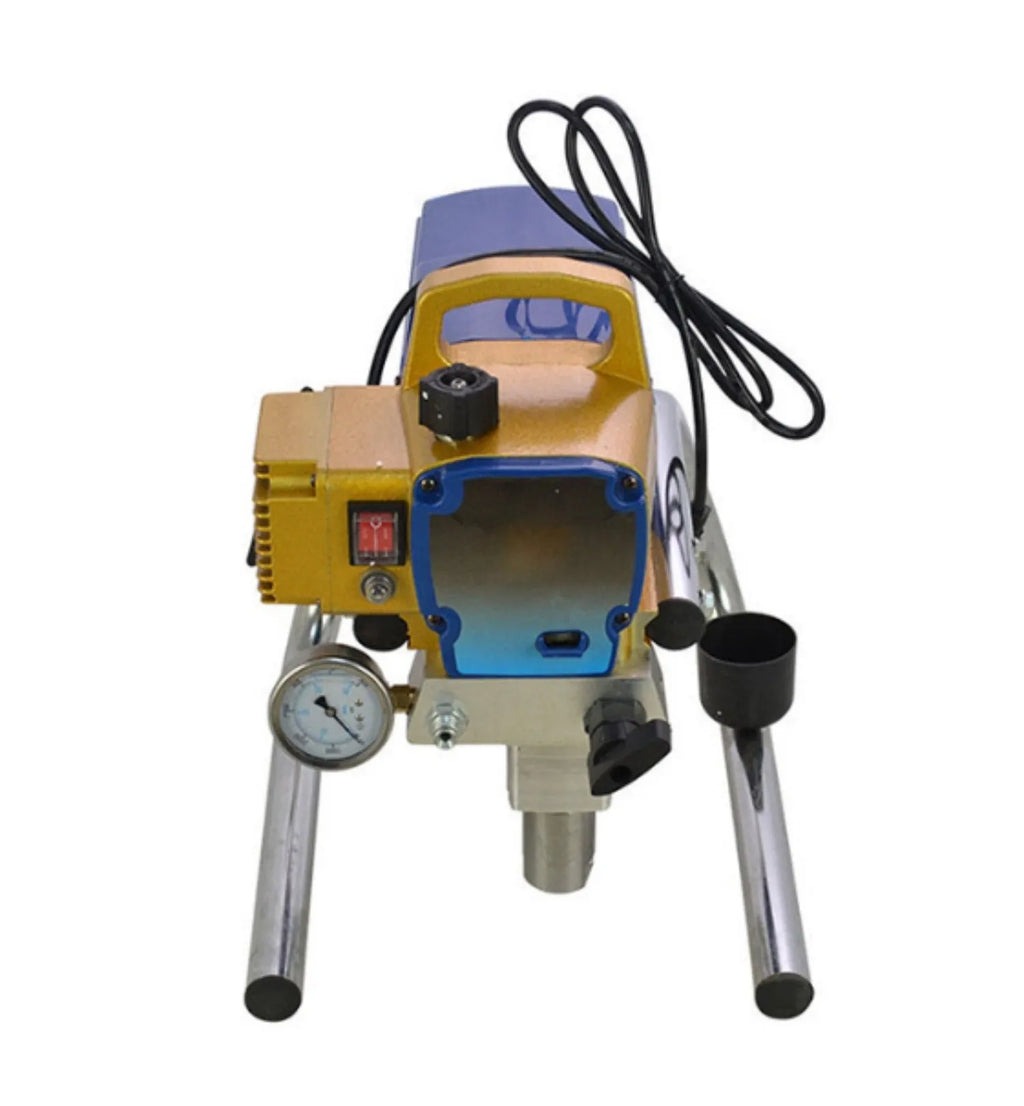 Blue electric airless spraying machine with 50cm extension rod and spray gun